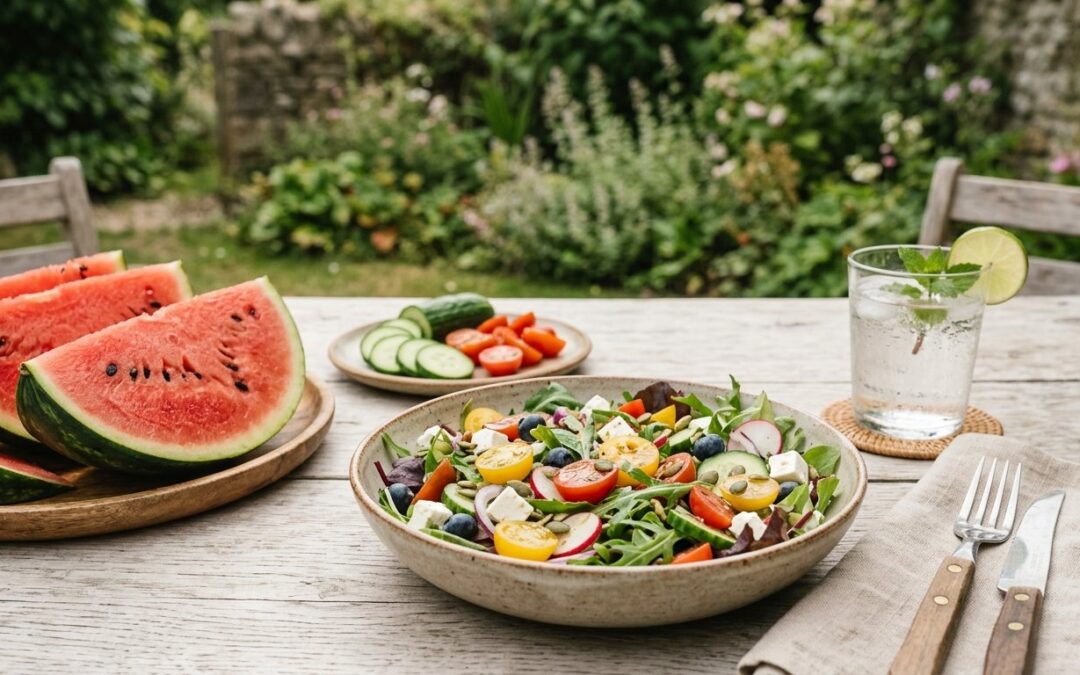 Leichte Sommerküche für heiße Tage ohne schweres Essen